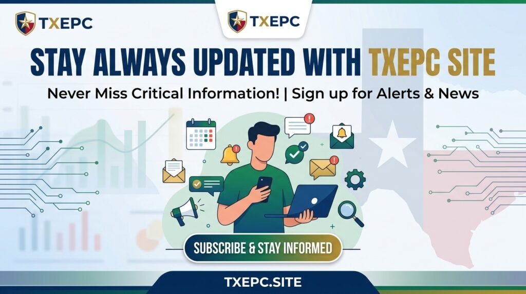 Stay Always Updated with TXEPC Site Your Complete Guide to News, Information, and Timely Updates Stay Always Updated with TXEPC Site