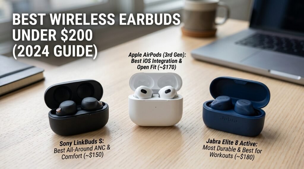 Best Wireless Earbuds Under 200 Dollars 2024 Top Picks for Premium Sound and Value Best Wireless Earbuds Under 200 Dollars 2024
